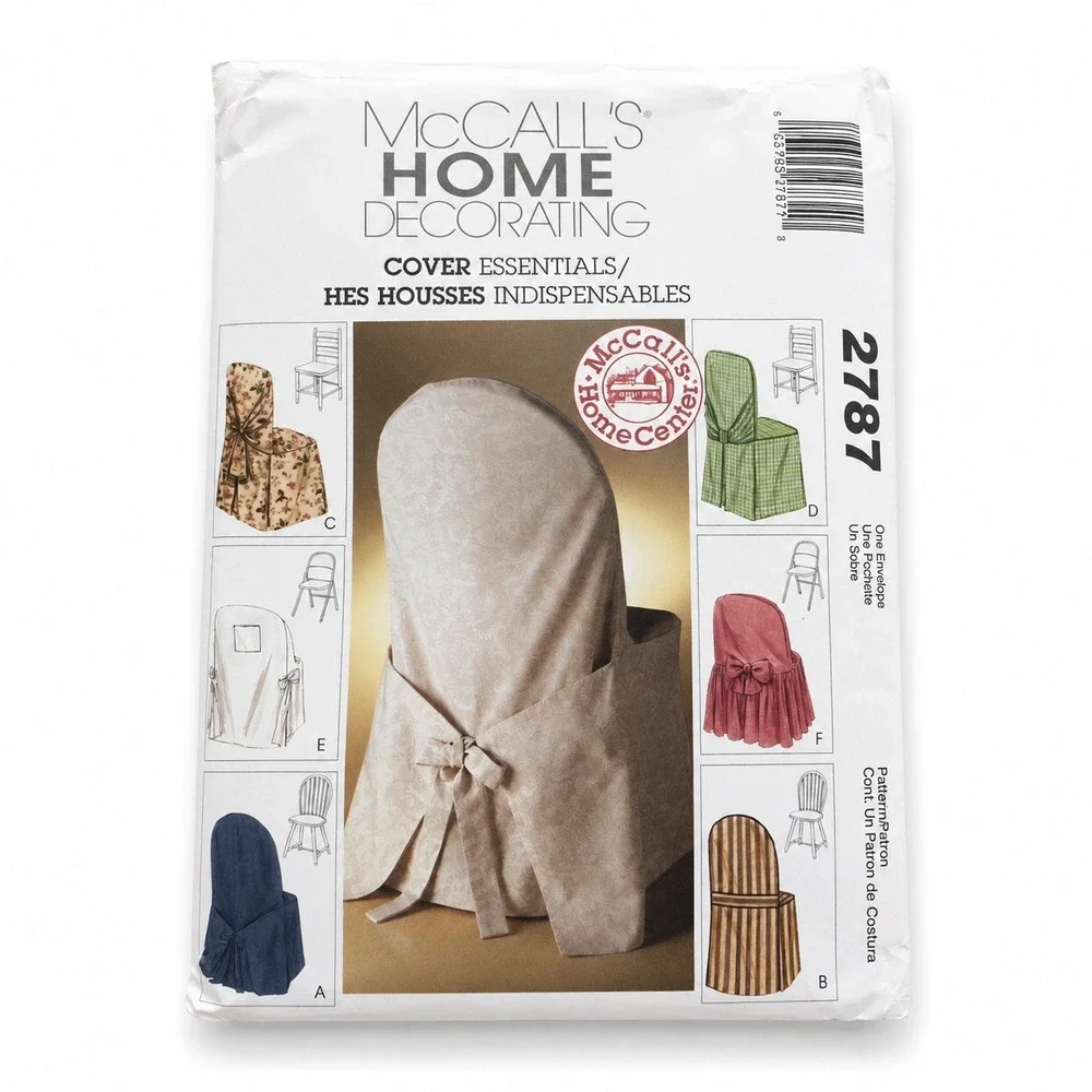 New McCall's Home Decorating Chair Cover Essentials Uncut FF 2787 Folding Ladder